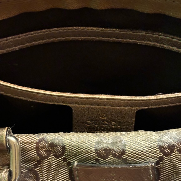 ❤️Gucci AuthenticVintage GG Crystal Gold Medium Joy Boston Bag - Picture 6 of 12